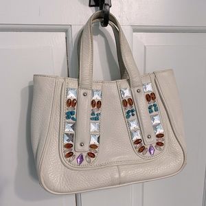 Cole Haan Sydney Turquoise and Rhinestone Handbag